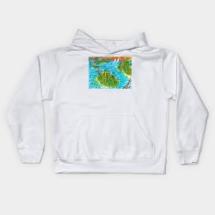 Tropical island Kids Hoodie